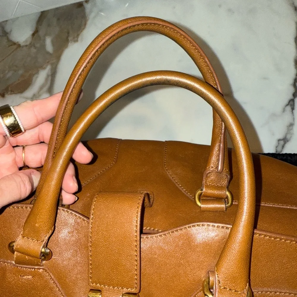 Yves Saint Laurent Brown Leather Medium Cabas Chyc Tote - Picture 6 of 15
